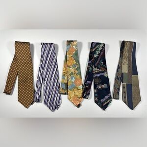 Men’s Silk Tie Collection (Group Of Five)👔​​